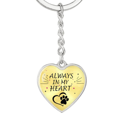 Heart Keyring Gold