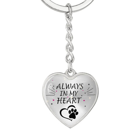 Heart Keyring Silver